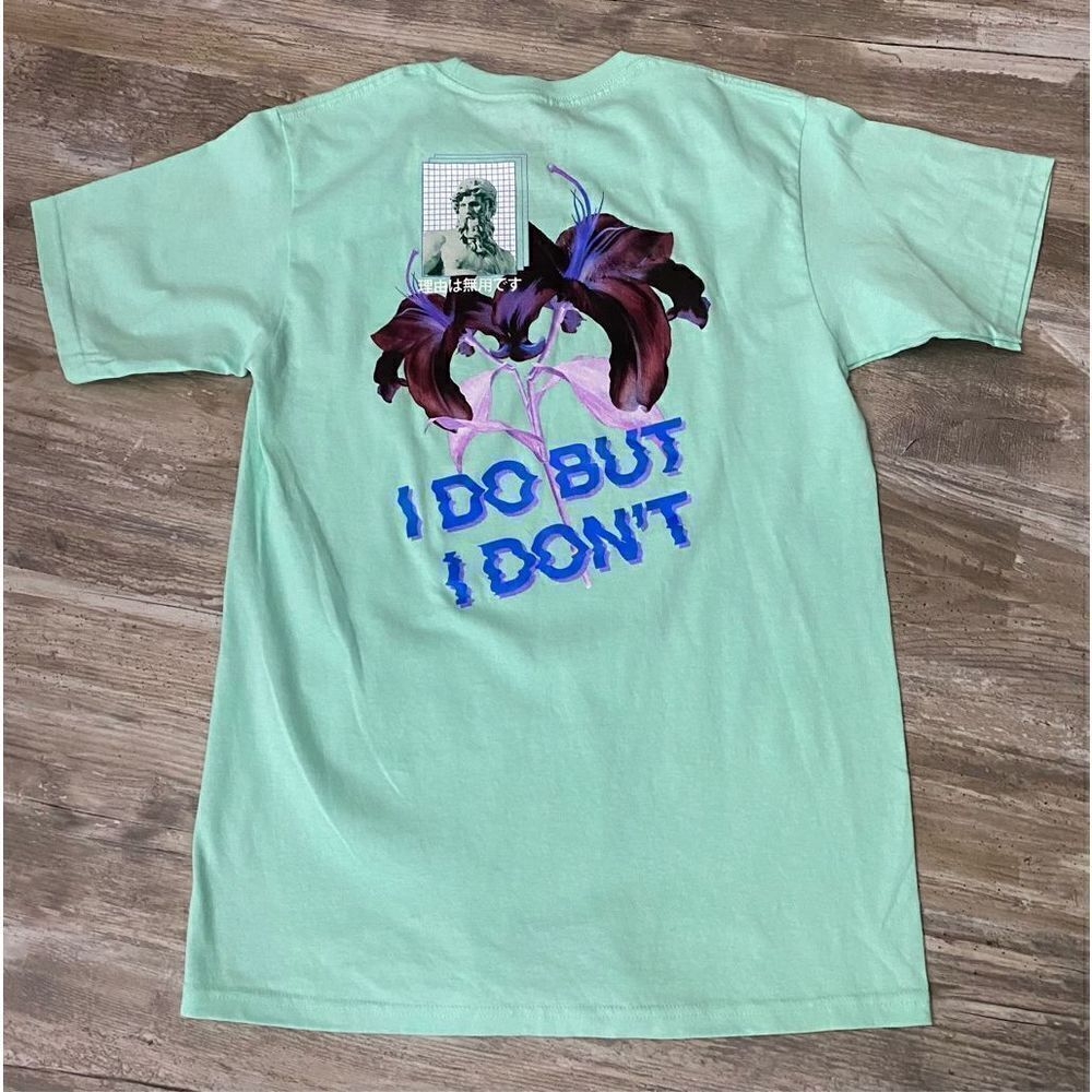 Empyre Teal Vapor Wave T-Shirt I Do But I Don’t Men’s Size Small